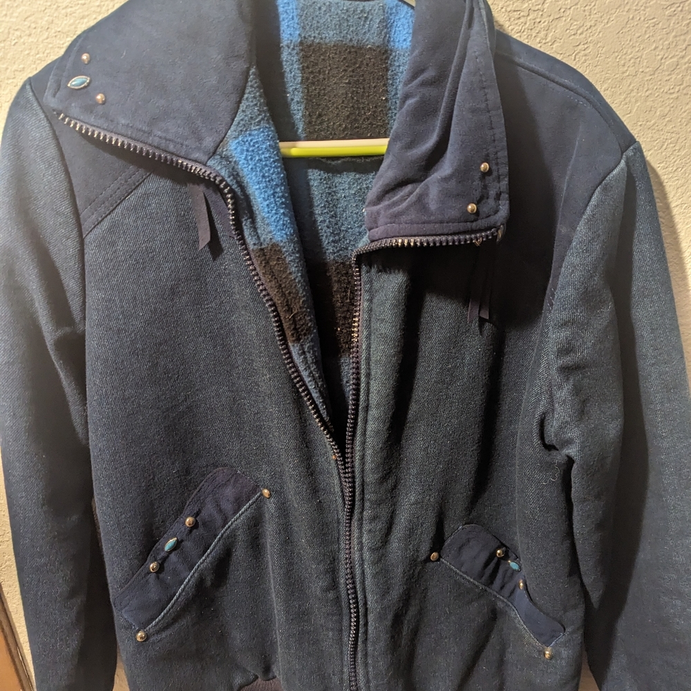 Denim jacket with Pendleton flannel lining - Picture 2 of 5